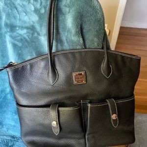 Dooney and Bourke Double Pocket Leather Tote